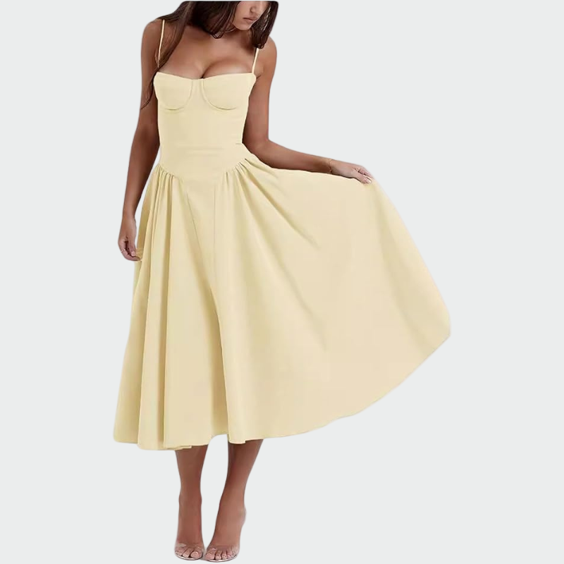 Isabella Rose Mae | Satin Maxi Dress With Slim Straps