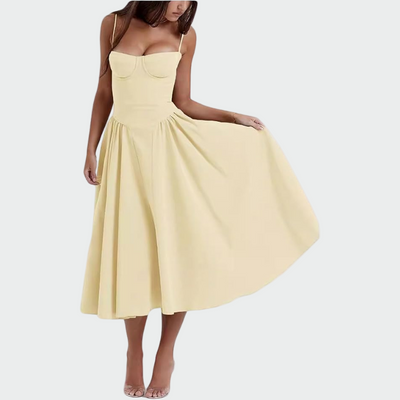 Isabella Rose Mae | Satin Maxi Dress With Slim Straps