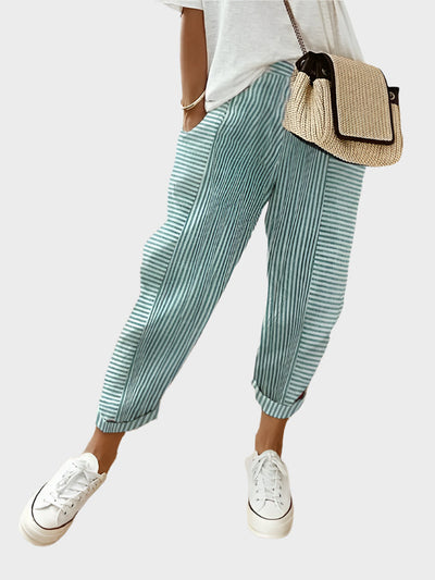 Cameron Timeless Striped Casual Trousers Collection