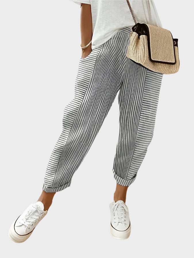 Cameron Timeless Striped Casual Trousers Collection