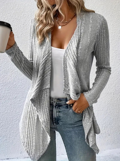 Women's casual open-front cardigan
