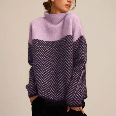 Maria | Turtleneck Sweater – Ribbed Cuffs