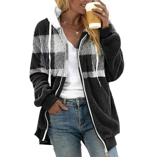 Hope | Hooded Sweatshirt Jacket – Plush Fleece