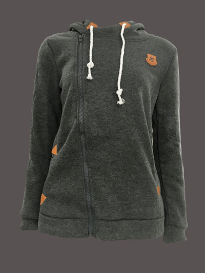 Felicity | Hoodie Jacket – Asymmetrical Zip