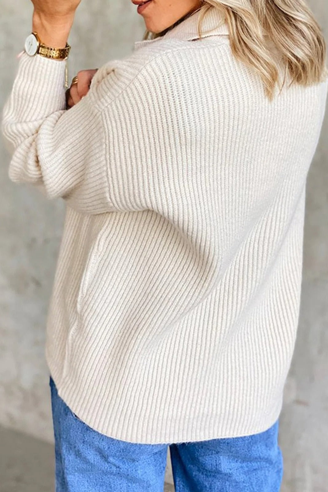 Amelie | Sweatshirt – Button Front