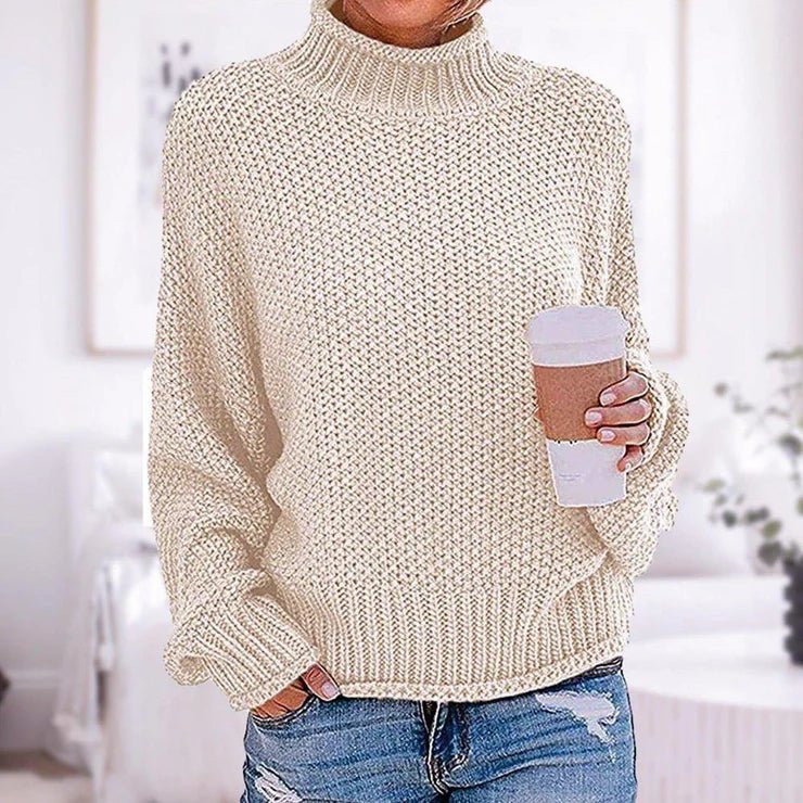 Lottie | Knit Sweater - Chunky Turtleneck