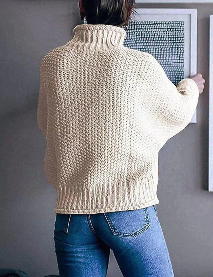Lottie | Knit Sweater - Chunky Turtleneck