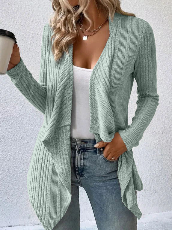 Women's casual open-front cardigan
