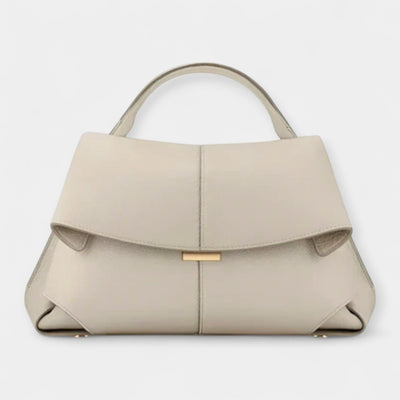 Roll Top Handbag In Premium Leather French Inspired Limited