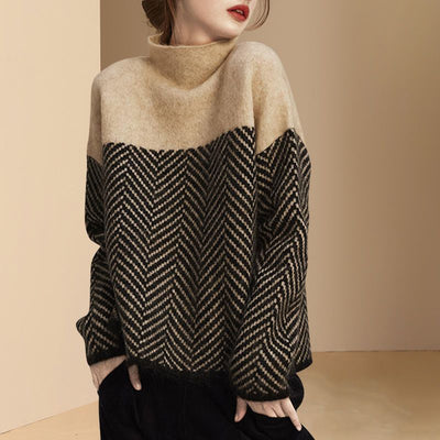 Eleanor | Casual Striped Knit Sweater With Long Sleeves