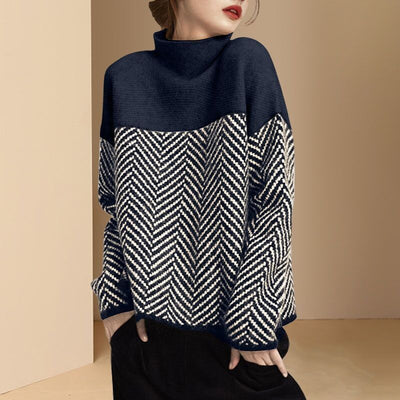 Eleanor | Casual Striped Knit Sweater With Long Sleeves