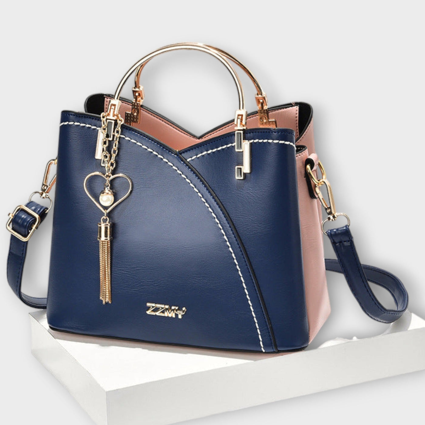 Handcrafted Gold Detailing Handbag Luxe Collection Elite