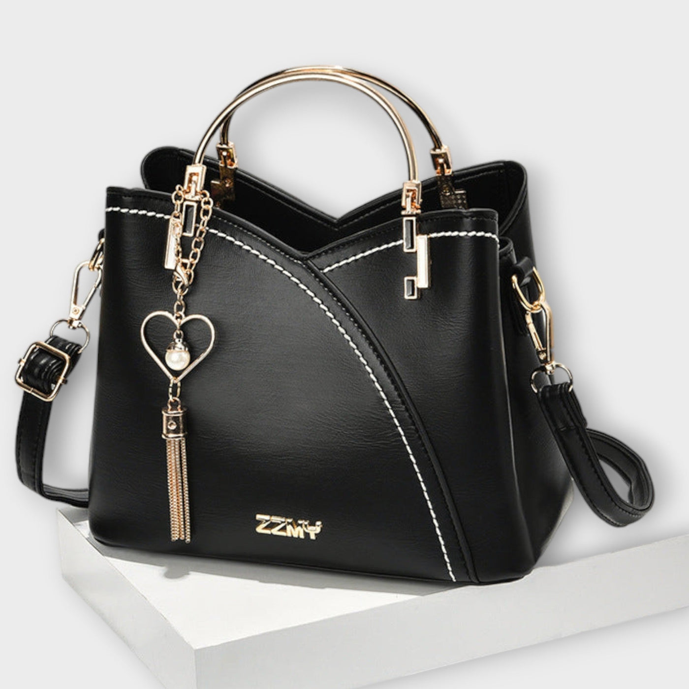 Handcrafted Gold Detailing Handbag Luxe Collection Elite